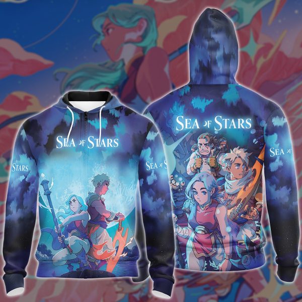 Sea of Stars Video Game 3D All Over Printed T-shirt Tank Top Zip Hoodie Pullover Hoodie Hawaiian Shirt Beach Shorts Joggers Zip Hoodie S