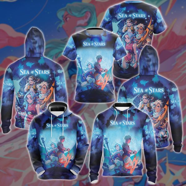 Sea of Stars Video Game 3D All Over Printed T-shirt Tank Top Zip Hoodie Pullover Hoodie Hawaiian Shirt Beach Shorts Joggers