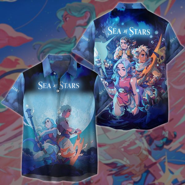 Sea of Stars Video Game 3D All Over Printed T-shirt Tank Top Zip Hoodie Pullover Hoodie Hawaiian Shirt Beach Shorts Joggers Hawaiian Shirt S