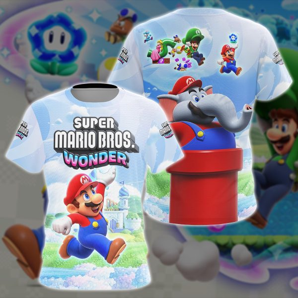 Super Mario Bros. Wonder Video Game All Over Printed T-shirt Tank Top Zip Hoodie Pullover Hoodie Hawaiian Shirt Beach Shorts Joggers T-shirt S