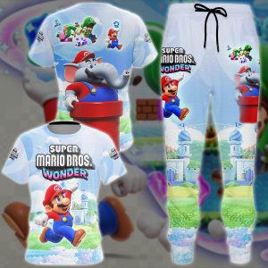 Super Mario Bros. Wonder Video Game All Over Printed T-shirt Tank Top Zip Hoodie Pullover Hoodie Hawaiian Shirt Beach Shorts Joggers   