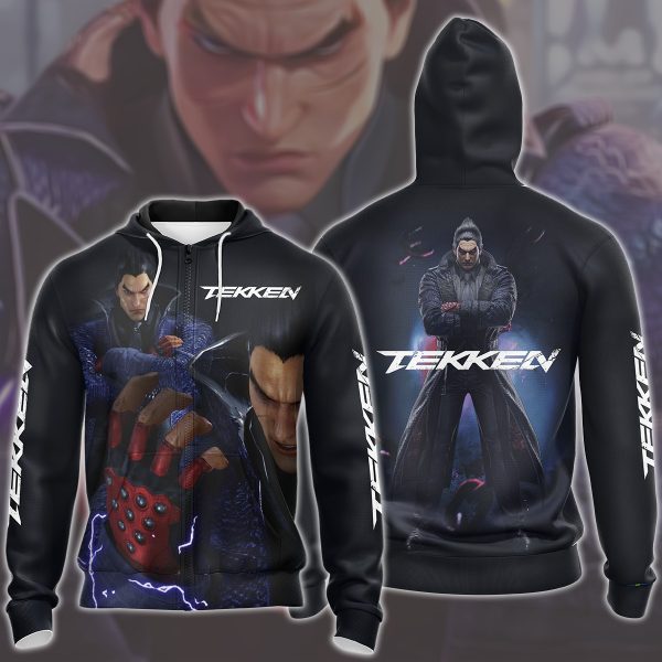 Tekken 8 Kazuya Mishima Video Game All Over Printed T-shirt Tank Top Zip Hoodie Pullover Hoodie Hawaiian Shirt Beach Shorts Joggers