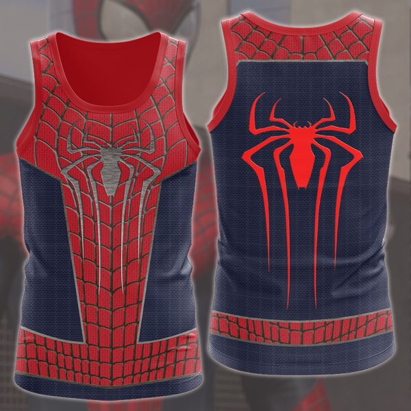 Spider-Man 2 Amazing Suit 2 (Amazing Spider-Man 2 suit) Cosplay Video Game All Over Printed T-shirt Tank Top Zip Hoodie Pullover Hoodie Hawaiian Shirt Beach Shorts Joggers Tank Top S