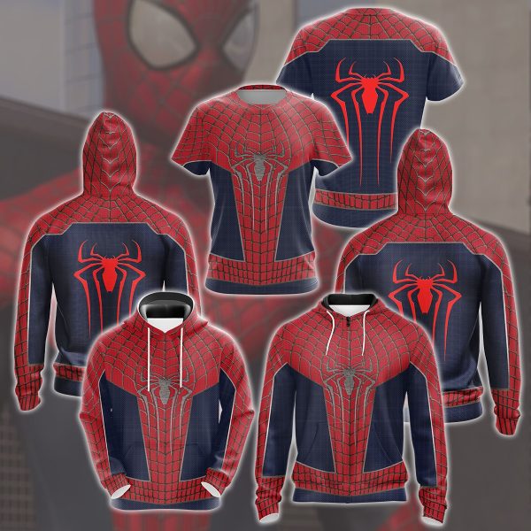 Spider-Man 2 Amazing Suit 2 (Amazing Spider-Man 2 suit) Cosplay Video Game All Over Printed T-shirt Tank Top Zip Hoodie Pullover Hoodie Hawaiian Shirt Beach Shorts Joggers