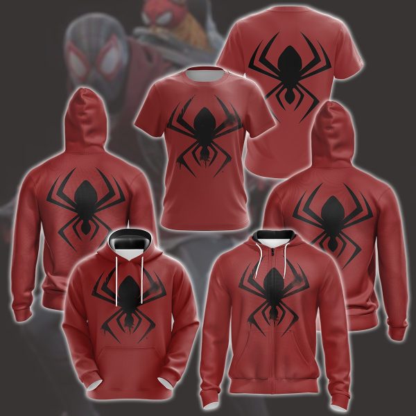 Spider-Man 2 Miles Morales Bodega Cat Suit Cosplay Video Game All Over Printed T-shirt Tank Top Zip Hoodie Pullover Hoodie Hawaiian Shirt Beach Shorts Joggers