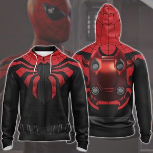 Spider-Man 2 Peter Parker Superior Suit Cosplay Video Game All Over Printed T-shirt Tank Top Zip Hoodie Pullover Hoodie Hawaiian Shirt Beach Shorts Joggers 02 Zip Hoodie S