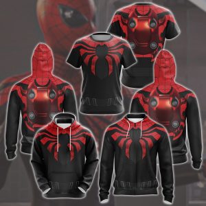 Spider-Man 2 Peter Parker Superior Suit Cosplay Video Game All Over Printed T-shirt Tank Top Zip Hoodie Pullover Hoodie Hawaiian Shirt Beach Shorts Joggers   