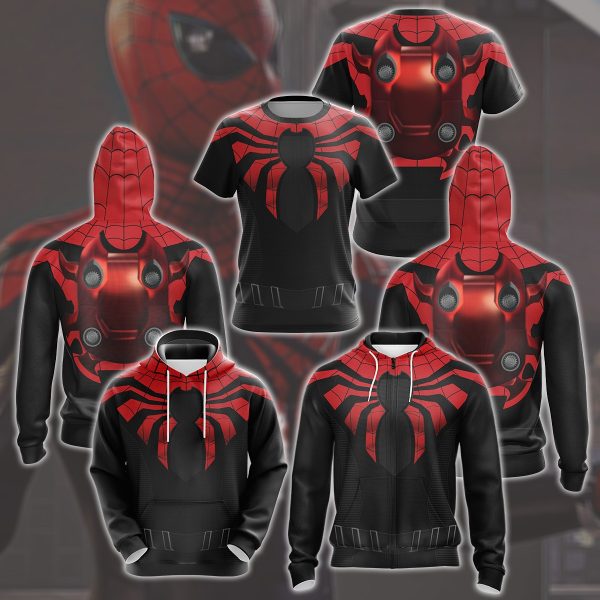 Spider-Man 2 Peter Parker Superior Suit Cosplay Video Game All Over Printed T-shirt Tank Top Zip Hoodie Pullover Hoodie Hawaiian Shirt Beach Shorts Joggers