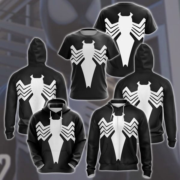 Spider-Man 2 Peter Parker Classic Black Suit Cosplay Video Game All Over Printed T-shirt Tank Top Zip Hoodie Pullover Hoodie Hawaiian Shirt Beach Shorts Joggers