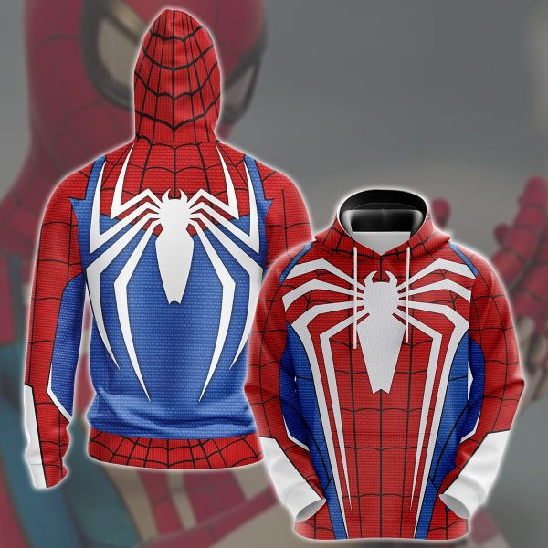 Spider-Man 2 Peter Parker Advanced Suit 2.0 Cosplay Video Game All Over Printed T-shirt Tank Top Zip Hoodie Pullover Hoodie Hawaiian Shirt Beach Shorts Joggers Hoodie S