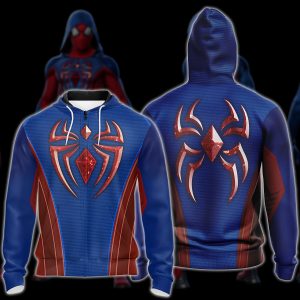 Spider-Man 2 Peter Parker Scarlet III Suit Cosplay Video Game All Over Printed T-shirt Tank Top Zip Hoodie Pullover Hoodie Hawaiian Shirt Beach Shorts Joggers Zip Hoodie S