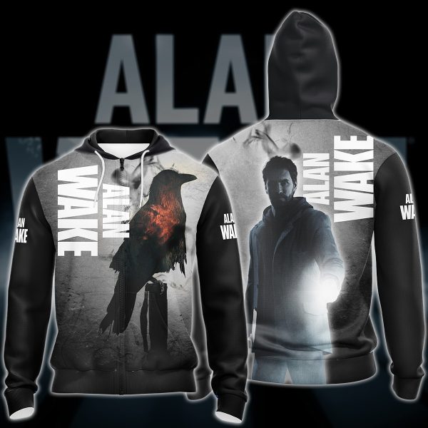 Alan Wake Video Game All Over Printed T-shirt Tank Top Zip Hoodie Pullover Hoodie Hawaiian Shirt Beach Shorts Joggers Zip Hoodie S