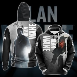 Alan Wake Video Game All Over Printed T-shirt Tank Top Zip Hoodie Pullover Hoodie Hawaiian Shirt Beach Shorts Joggers Hoodie S 