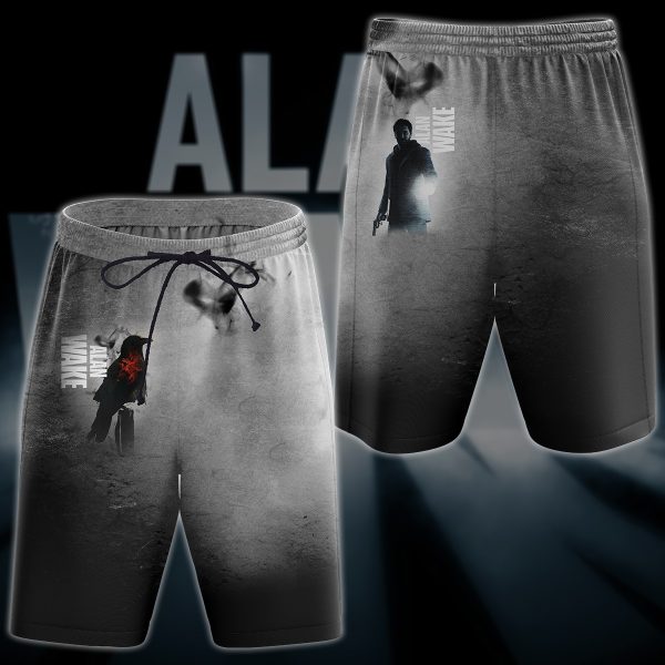 Alan Wake Video Game All Over Printed T-shirt Tank Top Zip Hoodie Pullover Hoodie Hawaiian Shirt Beach Shorts Joggers Beach Shorts S