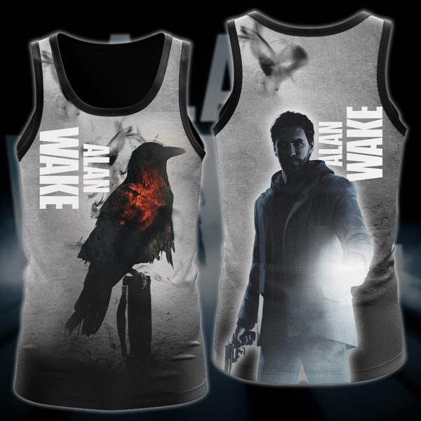 Alan Wake Video Game All Over Printed T-shirt Tank Top Zip Hoodie Pullover Hoodie Hawaiian Shirt Beach Shorts Joggers Tank Top S