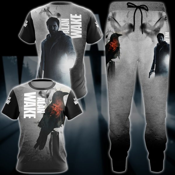 Alan Wake Video Game All Over Printed T-shirt Tank Top Zip Hoodie Pullover Hoodie Hawaiian Shirt Beach Shorts Joggers