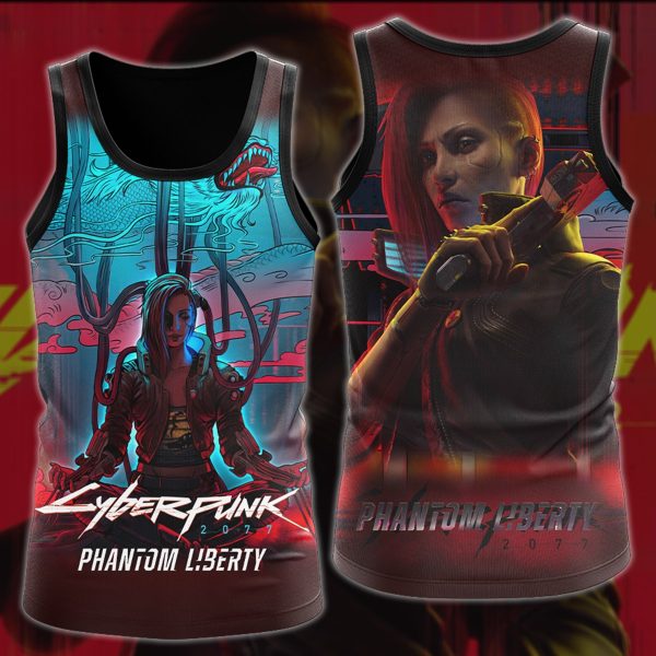 Cyberpunk 2077 2.0 Video Game All Over Printed T-shirt Tank Top Zip Hoodie Pullover Hoodie Hawaiian Shirt Beach Shorts Joggers Tank Top S