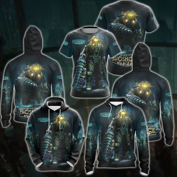 BioShock Video Game All Over Printed T-shirt Tank Top Zip Hoodie Pullover Hoodie Hawaiian Shirt Beach Shorts Joggers