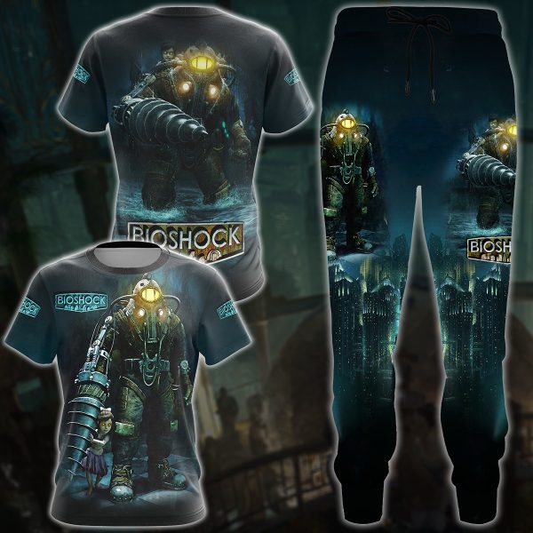 BioShock Video Game All Over Printed T-shirt Tank Top Zip Hoodie Pullover Hoodie Hawaiian Shirt Beach Shorts Joggers