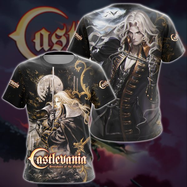 Castlevania: Symphony of the Night Video Game 3D All Over Printed T-shirt Tank Top Zip Hoodie Pullover Hoodie Hawaiian Shirt Beach Shorts Joggers T-shirt S