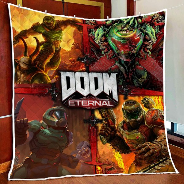 Doom Video Game Quilt Blanket Quilt Set Single Quilt Twin (150x180CM)