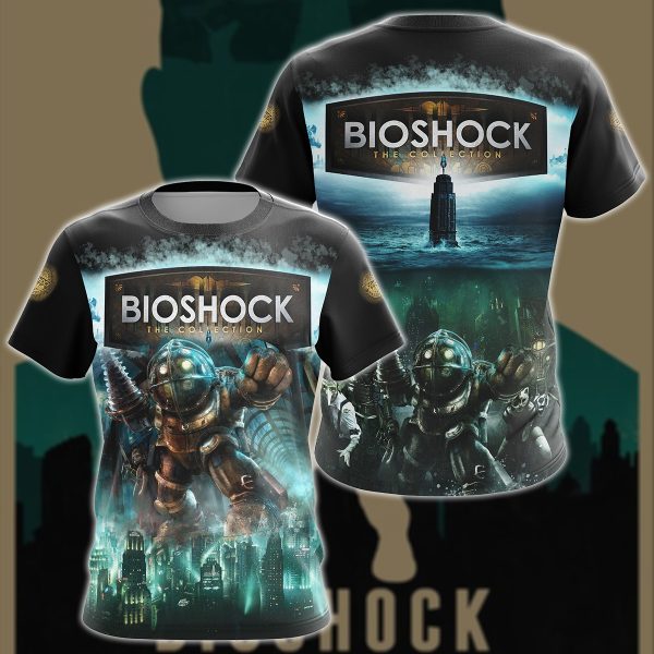 BioShock Video Game 3D All Over Printed T-shirt Tank Top Zip Hoodie Pullover Hoodie Hawaiian Shirt Beach Shorts Joggers T-shirt S