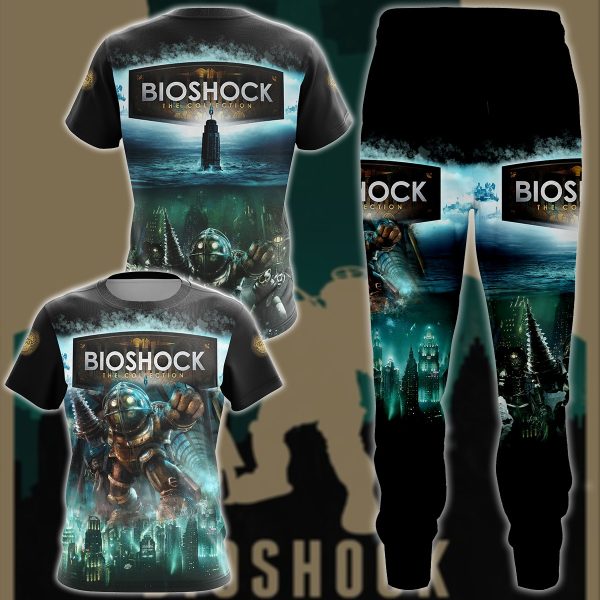 BioShock Video Game 3D All Over Printed T-shirt Tank Top Zip Hoodie Pullover Hoodie Hawaiian Shirt Beach Shorts Joggers Joggers S