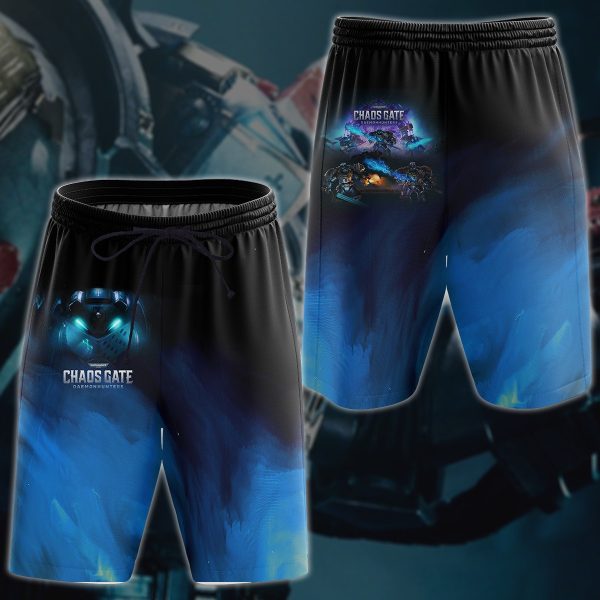 Warhammer 40K Chaos Gate Daemonhunters Video Game 3D All Over Printed T-shirt Tank Top Zip Hoodie Pullover Hoodie Hawaiian Shirt Beach Shorts Joggers Beach Shorts S