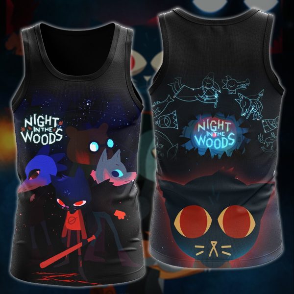 Night in the Woods Video Game All-Over T-shirt Hoodie Tank Top Hawaiian Shirt Beach Shorts Joggers Tank Top S