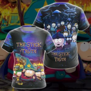 The Stick of Truth Video Game All-Over T-shirt Hoodie Tank Top Hawaiian Shirt Beach Shorts Joggers T-shirt S