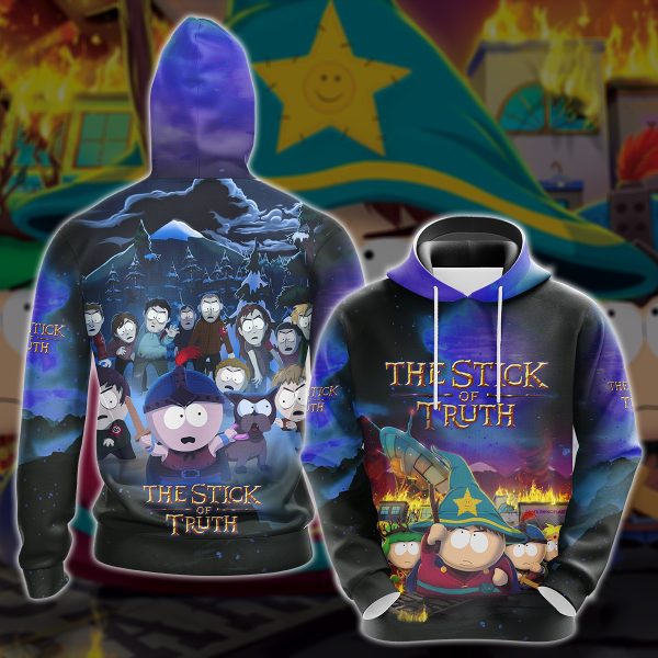 The Stick of Truth Video Game All-Over T-shirt Hoodie Tank Top Hawaiian Shirt Beach Shorts Joggers Hoodie S