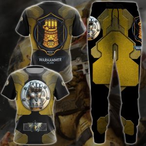 Warhammer 40K Imperial Fists Video Game All-Over T-shirt Hoodie Tank Top Hawaiian Shirt Beach Shorts Joggers   