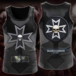 Warhammer 40K Black Templars Video Game All-Over T-shirt Hoodie Tank Top Hawaiian Shirt Beach Shorts Joggers Tank Top S 