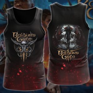 Baldur's Gate 3 Video Game All-Over T-shirt Hoodie Tank Top Hawaiian Shirt Beach Shorts Joggers Tank Top S 