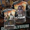 Disco Elysium Video Game All-Over T-shirt Hoodie Tank Top Hawaiian Shirt Beach Shorts Joggers T-shirt S
