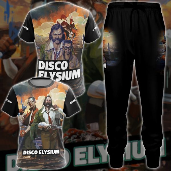 Disco Elysium Video Game All-Over T-shirt Hoodie Tank Top Hawaiian Shirt Beach Shorts Joggers