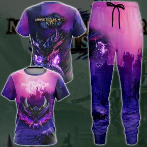 Monster Hunter Rise Video Game 3D All Over Printed T-shirt Tank Top Zip Hoodie Pullover Hoodie Hawaiian Shirt Beach Shorts Jogger   