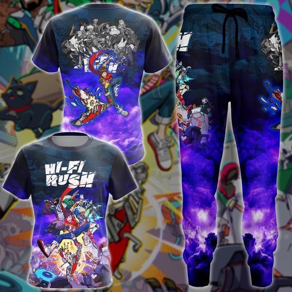 Hi-Fi RUSH Video Game 3D All Over Printed T-shirt Tank Top Zip Hoodie Pullover Hoodie Hawaiian Shirt Beach Shorts Jogger