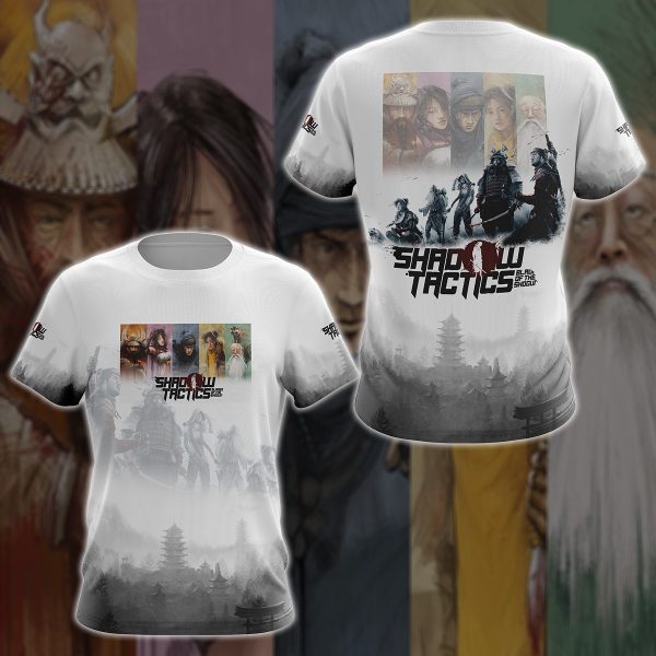 Shadow Tactics: Blade of the Shogun Video Game 3D All Over Printed T-shirt Tank Top Zip Hoodie Pullover Hoodie Hawaiian Shirt Beach Shorts Jogger T-shirt S