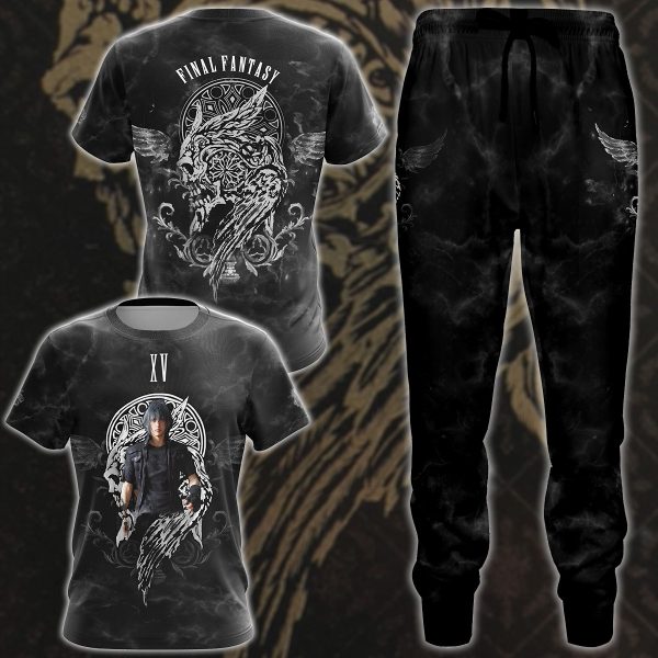 Final Fantasy XV Video Game 3D All Over Printed T-shirt Tank Top Zip Hoodie Pullover Hoodie Hawaiian Shirt Beach Shorts Jogger