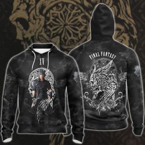 Final Fantasy XV Video Game 3D All Over Printed T-shirt Tank Top Zip Hoodie Pullover Hoodie Hawaiian Shirt Beach Shorts Jogger Zip Hoodie S 