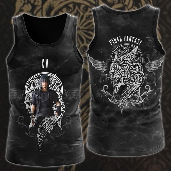 Final Fantasy XV Video Game 3D All Over Printed T-shirt Tank Top Zip Hoodie Pullover Hoodie Hawaiian Shirt Beach Shorts Jogger Tank Top S