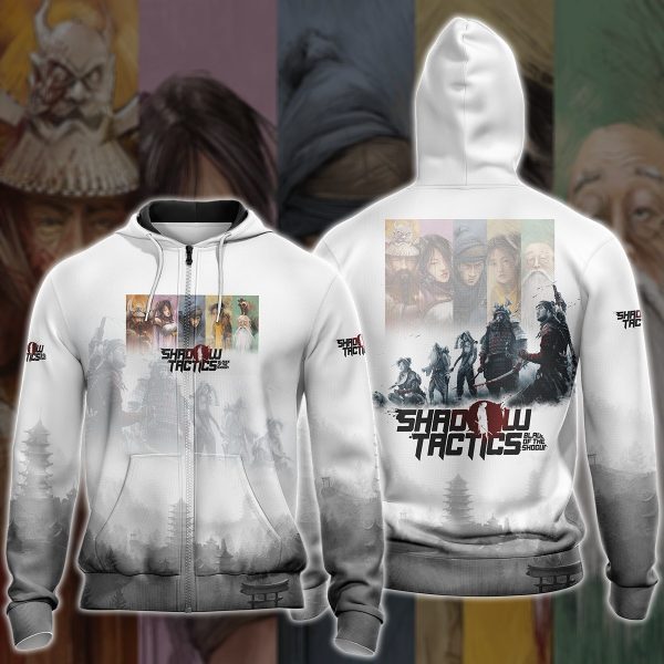 Shadow Tactics: Blade of the Shogun Video Game 3D All Over Printed T-shirt Tank Top Zip Hoodie Pullover Hoodie Hawaiian Shirt Beach Shorts Jogger Zip Hoodie S