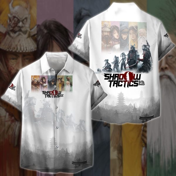 Shadow Tactics: Blade of the Shogun Video Game 3D All Over Printed T-shirt Tank Top Zip Hoodie Pullover Hoodie Hawaiian Shirt Beach Shorts Jogger Hawaiian Shirt S