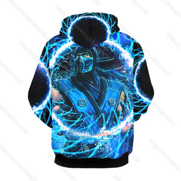 Mortal Kombat Subzero 3D Zip Hoodie Jacket