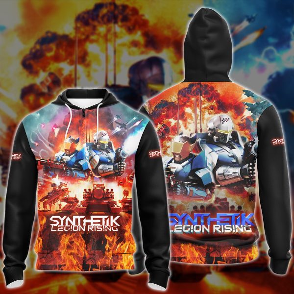 Synthetik: Legion Rising Video Game 3D All Over Printed T-shirt Tank Top Zip Hoodie Pullover Hoodie Hawaiian Shirt Beach Shorts Jogger Zip Hoodie S