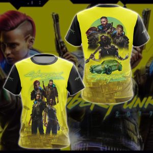 Cyberpunk 2077 Video Game 3D All Over Printed T-shirt Tank Top Zip Hoodie Pullover Hoodie Hawaiian Shirt Beach Shorts Jogger T-shirt S