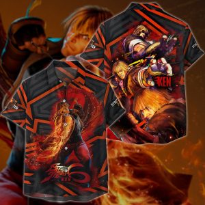 Street Fighter 6 Ken Video Game 3D All Over Printed T-shirt Tank Top Zip Hoodie Pullover Hoodie Hawaiian Shirt Beach Shorts Jogger Hawaiian Shirt S 