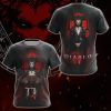 Diablo IV Video Game 3D All Over Printed T-shirt Tank Top Zip Hoodie Pullover Hoodie Hawaiian Shirt Beach Shorts Jogger T-shirt S