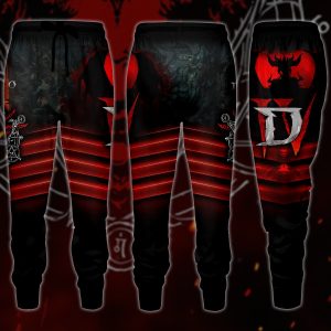 Diablo IV Video Game 3D All Over Printed T-shirt Tank Top Zip Hoodie Pullover Hoodie Hawaiian Shirt Beach Shorts Jogger Joggers S 